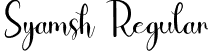 Syamsh Regular font - Syamsh.otf