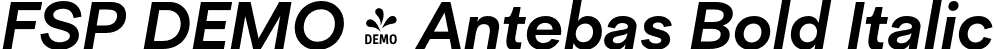FSP DEMO - Antebas Bold Italic font - Fontspring-DEMO-antebas-bolditalic.otf