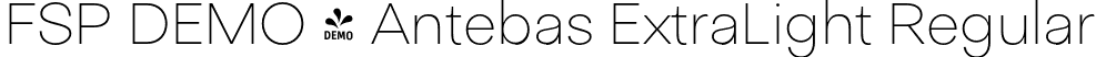 FSP DEMO - Antebas ExtraLight Regular font - Fontspring-DEMO-antebas-extralight.otf