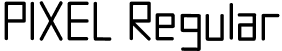 PIXEL Regular font - PIXEL.otf