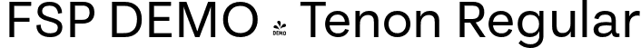 FSP DEMO - Tenon Regular font - Fontspring-DEMO-tenon-regular-2.otf