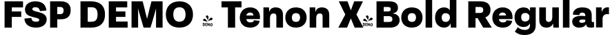 FSP DEMO - Tenon X-Bold Regular font - Fontspring-DEMO-tenon-xbold-2.otf