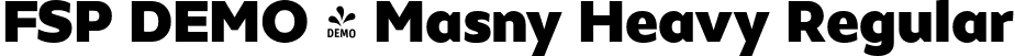 FSP DEMO - Masny Heavy Regular font - Fontspring-DEMO-masnyheavy.otf