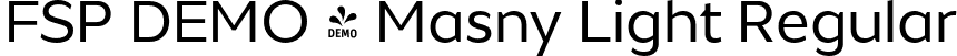 FSP DEMO - Masny Light Regular font - Fontspring-DEMO-masnylight.otf
