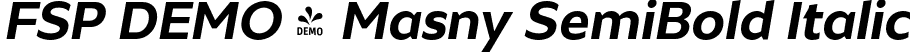 FSP DEMO - Masny SemiBold Italic font - Fontspring-DEMO-masnysemibold_italic.otf