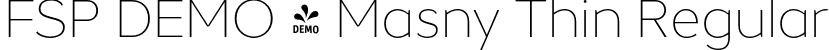 FSP DEMO - Masny Thin Regular font - Fontspring-DEMO-masnythin.otf