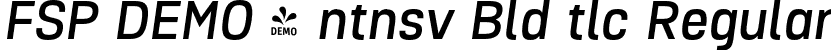FSP DEMO - ntnsv Bld tlc Regular font - Fontspring-DEMO-intensiva_bold_italic.otf