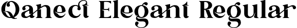 Qanect Elegant Regular font - Qanect Elegant font.otf