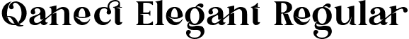 Qanect Elegant Regular font - Qanect Elegant font.ttf