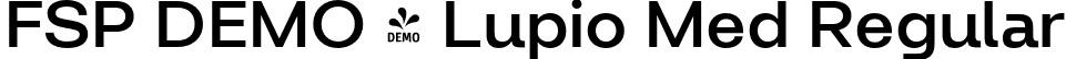 FSP DEMO - Lupio Med Regular font - Fontspring-DEMO-lupio-medium.otf