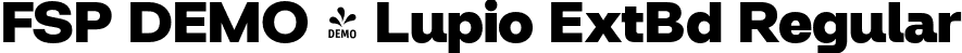 FSP DEMO - Lupio ExtBd Regular font - Fontspring-DEMO-lupio-extrabold.otf