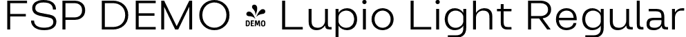 FSP DEMO - Lupio Light Regular font - Fontspring-DEMO-lupio-light.otf