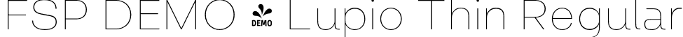 FSP DEMO - Lupio Thin Regular font - Fontspring-DEMO-lupio-thin.otf