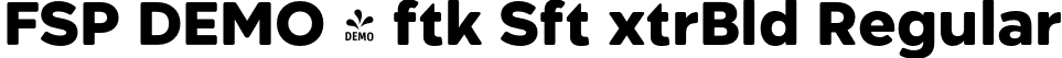 FSP DEMO - ftk Sft xtrBld Regular font - Fontspring-DEMO-aftikasoft-extrabold.otf