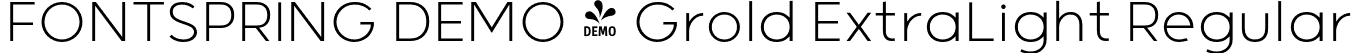 FONTSPRING DEMO - Grold ExtraLight Regular font - Fontspring-DEMO-grold-extralight.otf