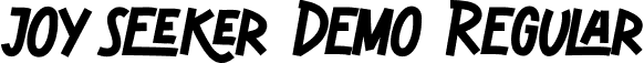 Joy Seeker Demo Regular font - JoySeekerDemoRegular.ttf