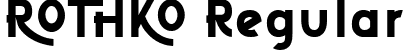 ROTHKO Regular font - Rothko-1GzlB.ttf