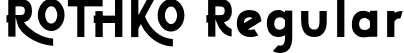 ROTHKO Regular font - Rothko-nRaD0.otf