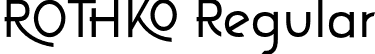 ROTHKO Regular font - RothkoLight-9Y3Gn.otf