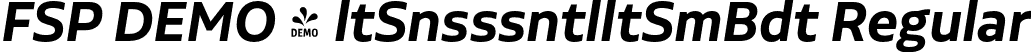 FSP DEMO - ltSnsssntlltSmBdt Regular font - Fontspring-DEMO-aaltosansessentialalt-semiboldit.otf