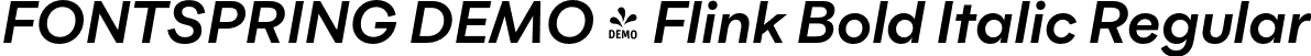 FONTSPRING DEMO - Flink Bold Italic Regular font - Fontspring-DEMO-flink-bolditalic.otf