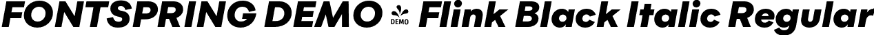 FONTSPRING DEMO - Flink Black Italic Regular font - Fontspring-DEMO-flink-blackitalic.otf