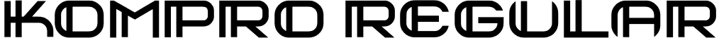 kompro Regular font - kompro.ttf