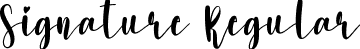 Signature Regular font - Signature.ttf