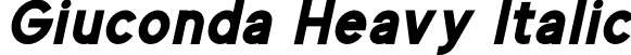 Giuconda Heavy Italic font - Giuconda Heavy Italic.ttf