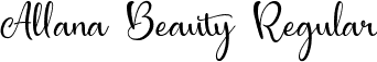 Allana Beauty Regular font - Allana Beauty.ttf