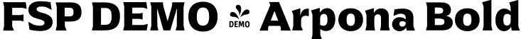 FSP DEMO - Arpona Bold font - Fontspring-DEMO-arpona-bold.otf