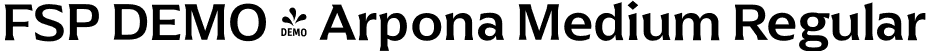 FSP DEMO - Arpona Medium Regular font - Fontspring-DEMO-arpona-medium.otf