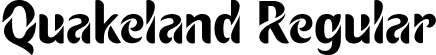 Quakeland Regular font - Quakeland.ttf