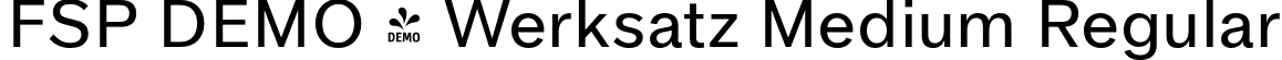 FSP DEMO - Werksatz Medium Regular font - Fontspring-DEMO-werksatz-medium.otf
