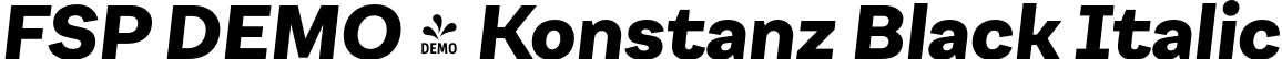 FSP DEMO - Konstanz Black Italic font - Fontspring-DEMO-konstanz-blackitalic.otf
