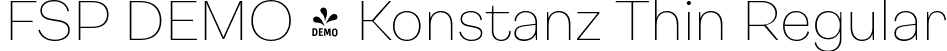 FSP DEMO - Konstanz Thin Regular font - Fontspring-DEMO-konstanz-thin.otf