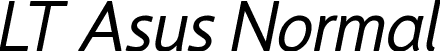 LT Asus Normal font - LTAsus-Italic.ttf