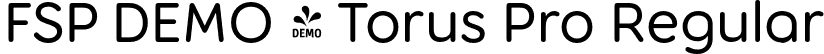 FSP DEMO - Torus Pro Regular font - Fontspring-DEMO-toruspro-regular.otf