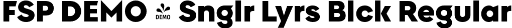 FSP DEMO - Snglr Lyrs Blck Regular font - Fontspring-DEMO-singolarelayers-black.otf