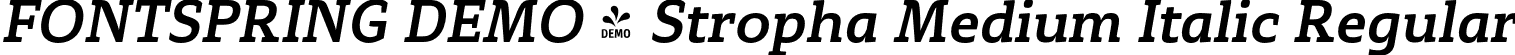 FONTSPRING DEMO - Stropha Medium Italic Regular font - Fontspring-DEMO-stropha-medium-italic.otf