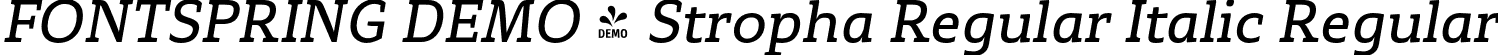 FONTSPRING DEMO - Stropha Regular Italic Regular font - Fontspring-DEMO-stropha-regular-italic.otf