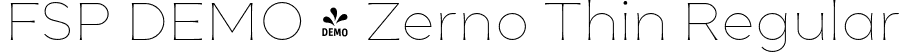 FSP DEMO - Zerno Thin Regular font - Fontspring-DEMO-zerno-thin.otf