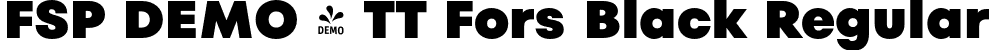 FSP DEMO - TT Fors Black Regular font - Fontspring-DEMO-tt_fors_black.otf