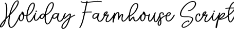 Holiday Farmhouse Script font - HolidayFarmhouse-Script.otf