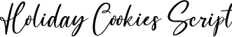 Holiday Cookies Script font - HolidayCookies-Script.otf