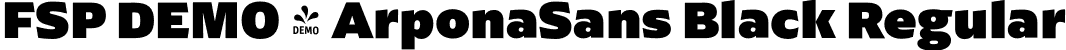 FSP DEMO - ArponaSans Black Regular font - Fontspring-DEMO-arponasans-black.otf