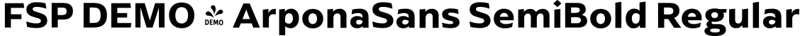 FSP DEMO - ArponaSans SemiBold Regular font - Fontspring-DEMO-arponasans-semibold.otf