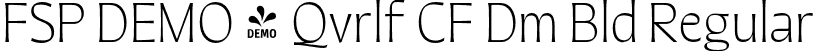 FSP DEMO - Qvrlf CF Dm Bld Regular font - Fontspring-DEMO-quiverleafcf-demibold.otf