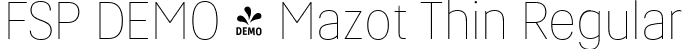 FSP DEMO - Mazot Thin Regular font - Fontspring-DEMO-mazot-thin.otf