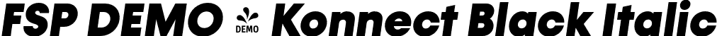 FSP DEMO - Konnect Black Italic font - Fontspring-DEMO-konnect-blackitalic.otf